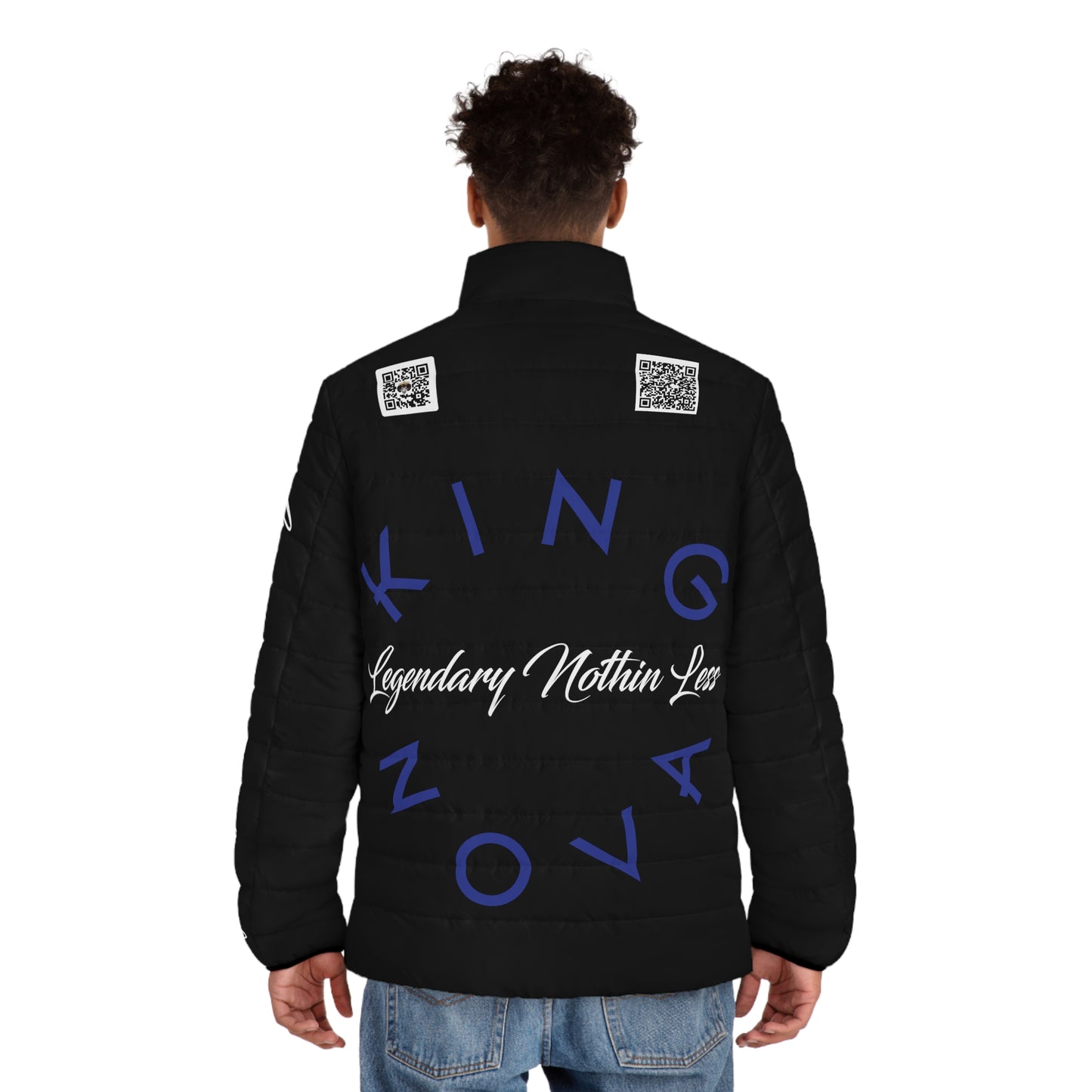 Legendary Nothin Less Goat Men's Puffer Jacket (AOP)