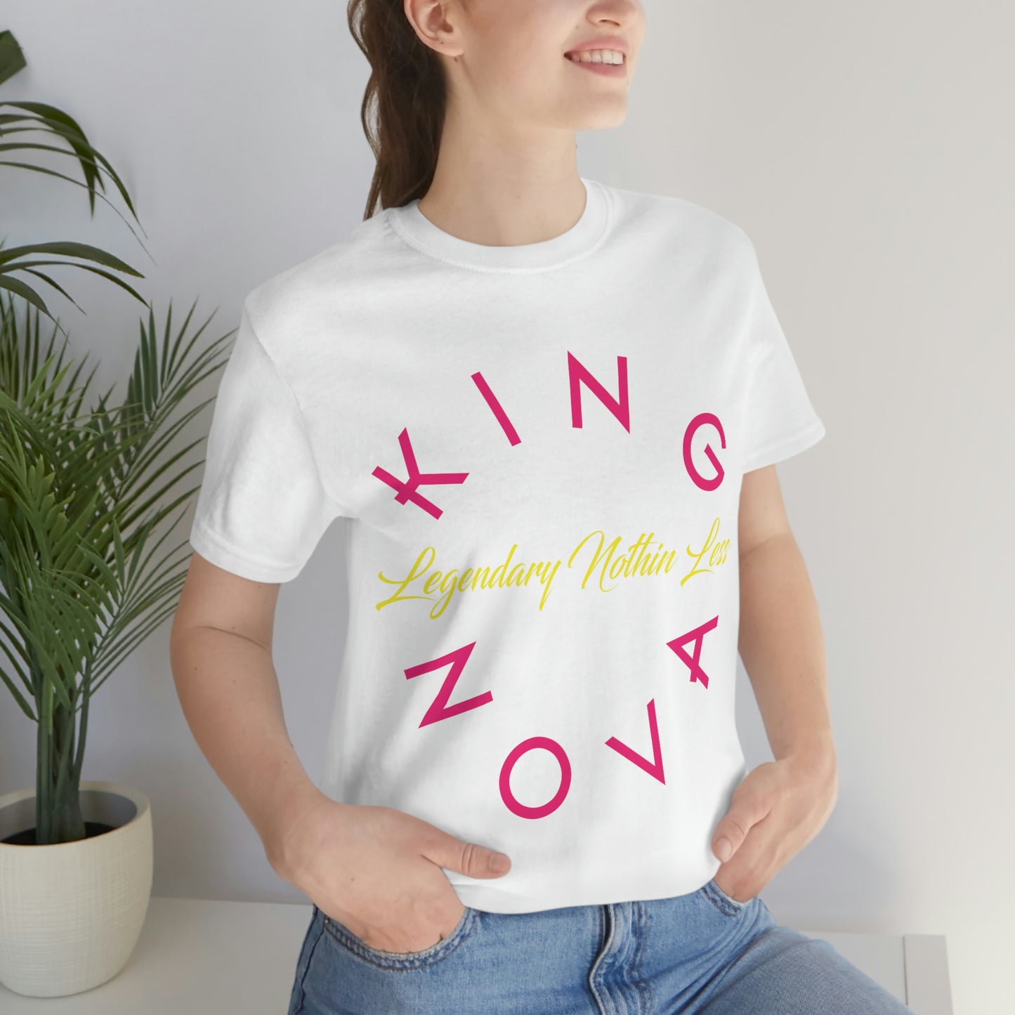 Legendary Nothin Less T-Shirt Pink & Yellow