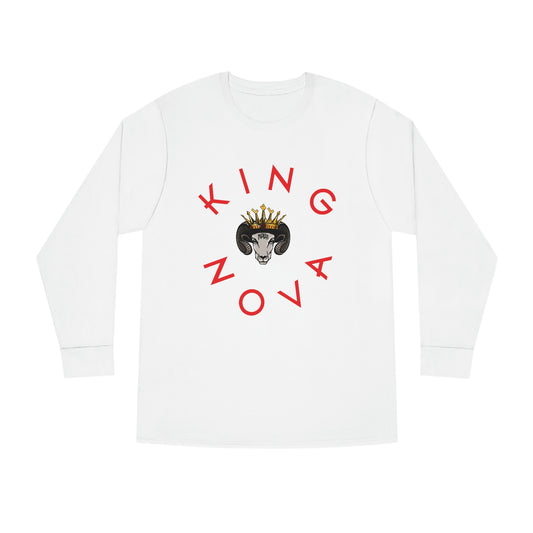 Long Sleeve Crewneck Tee King Nova & Goat Logo