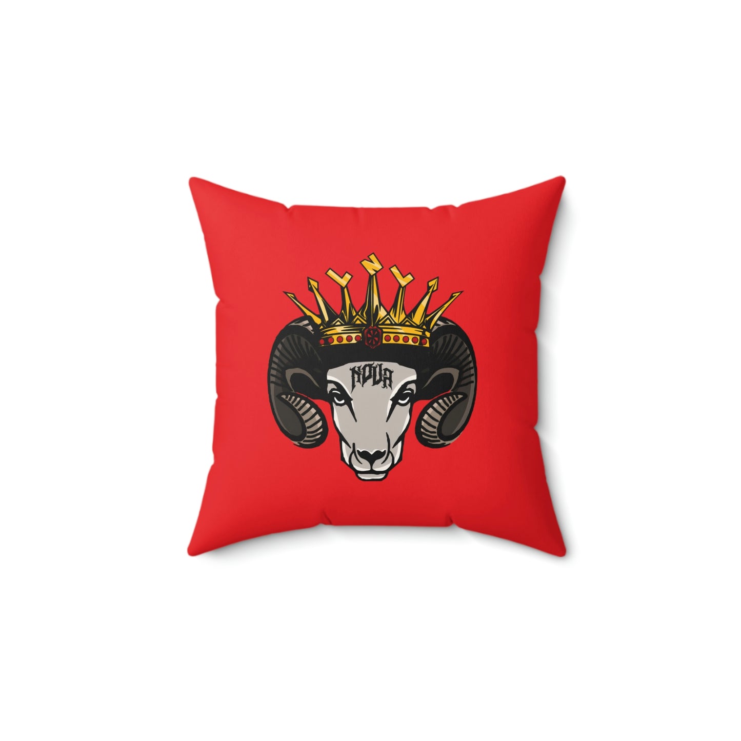 LNL GOAT Faux Suede Square Pillow