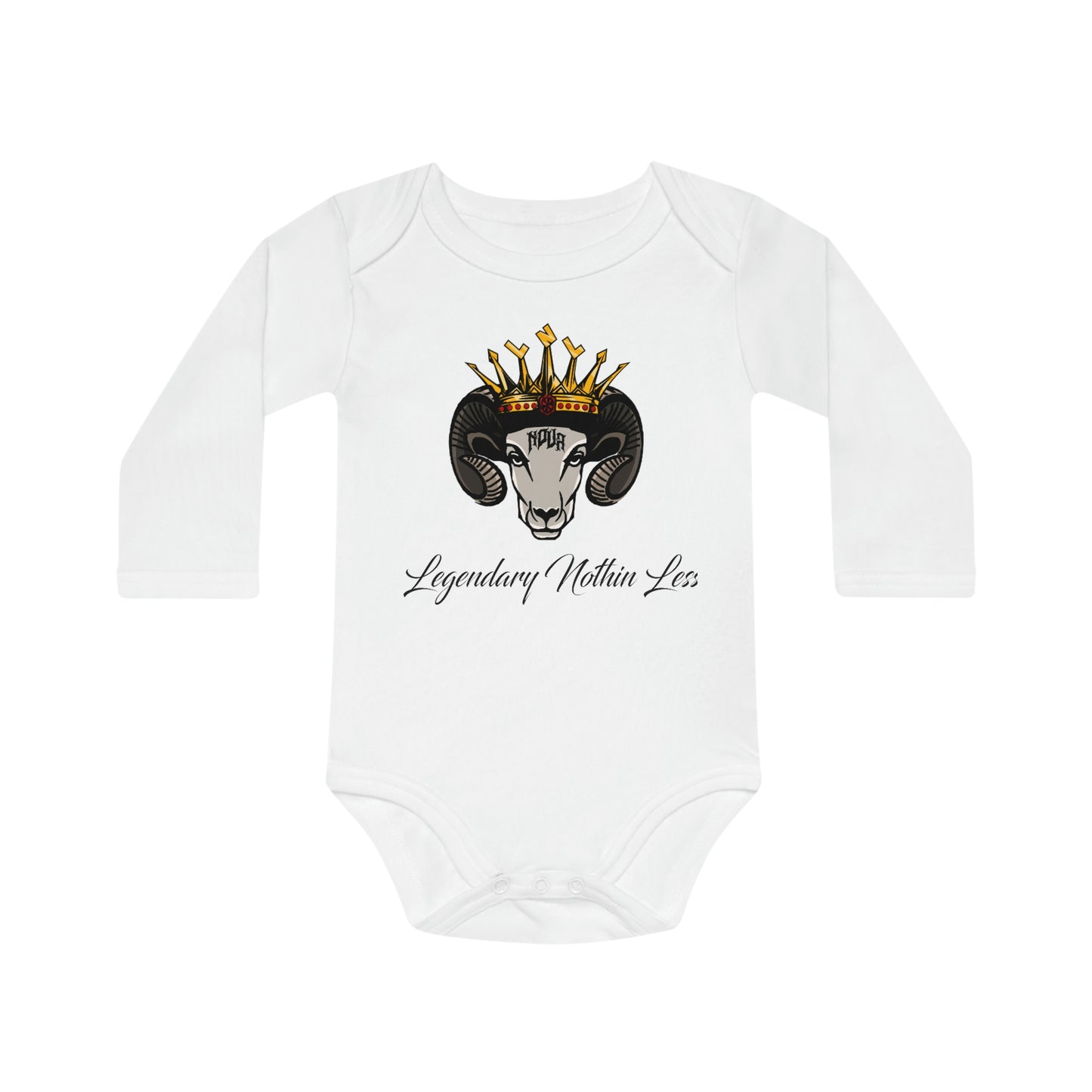 LNL Goat Baby Long-Sleeve Organic Bodysuit