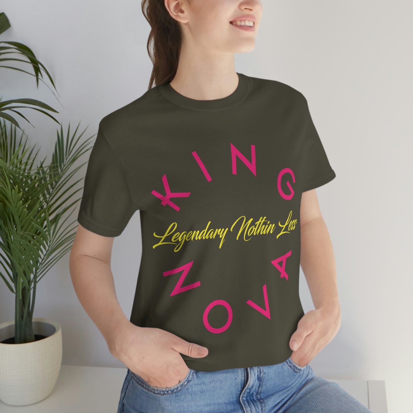 Legendary Nothin Less T-Shirt Pink & Yellow