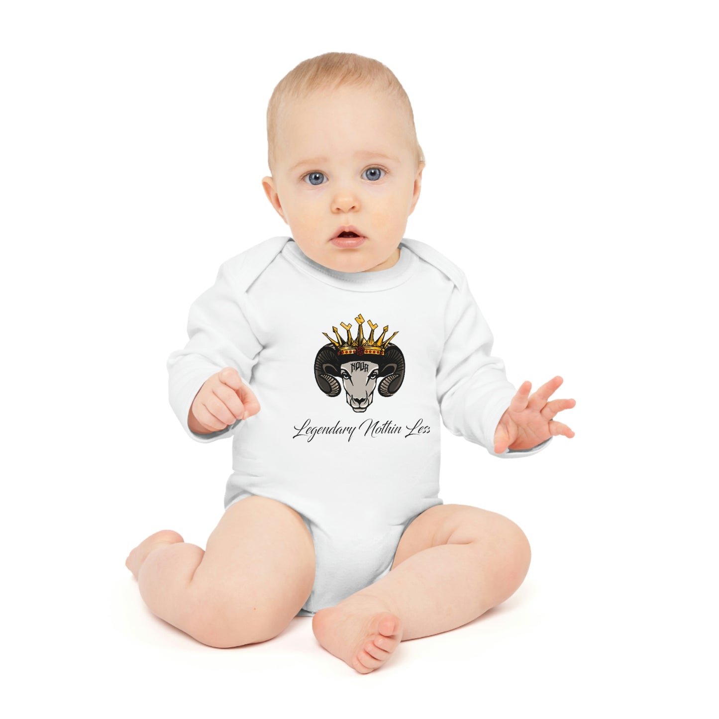 LNL Goat Baby Long-Sleeve Organic Bodysuit