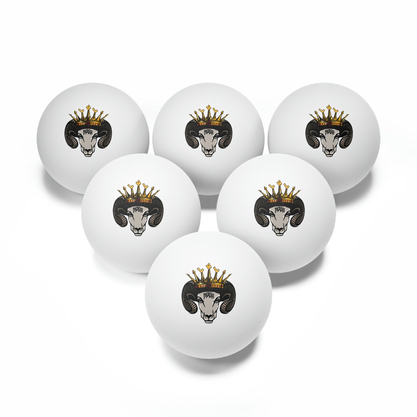 Nova the goat Ping Pong Balls, 6 pcs