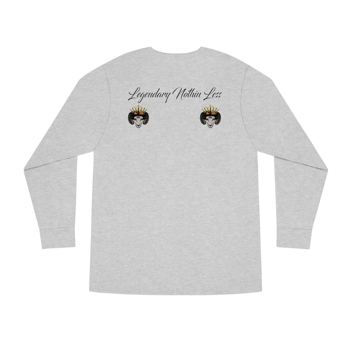 Long Sleeve Crewneck Tee King Nova & Goat Logo on back lnl